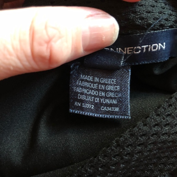 FRENCH CONNECTION | Size 2 | A-Line Black Midi Skirt | Made in 🇬🇷 - Picture 8 of 8